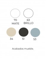 Armario auxiliar alto París de Avila Dos - 70 x 30 cm acabados