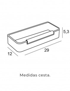 Cesta para interior ducha + limpiamamparas negro/negro Manillons Torrent 2