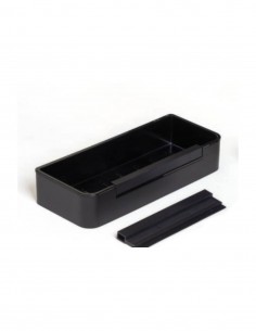 Cesta para interior ducha + limpiamamparas negro/negro Manillons Torrent