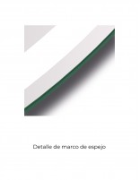 Detalle Espejo de baño redondo marco LED modelo ACUEDUCTO luz fría