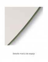 Detalle Espejo de baño redondo
