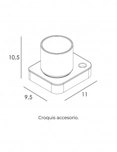 Portacepillos a pared modelo YASS de Manillons Torrent 2