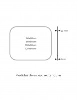 Medidas espejo arles dyled