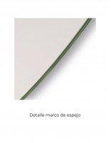 Detalle Espejo de baño irregular marco LED