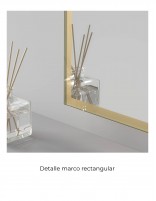 Detalle Espejo de baño rectangular IGUAZÚ 60cm