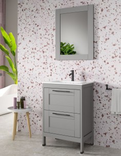 Mueble baño rústico moderno acabado mist 2