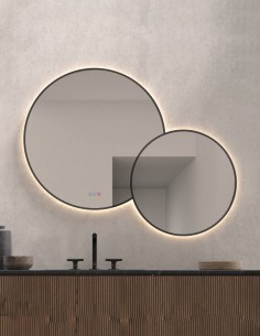 Conjunto espejo redondo LED PÓPULO de Dyled