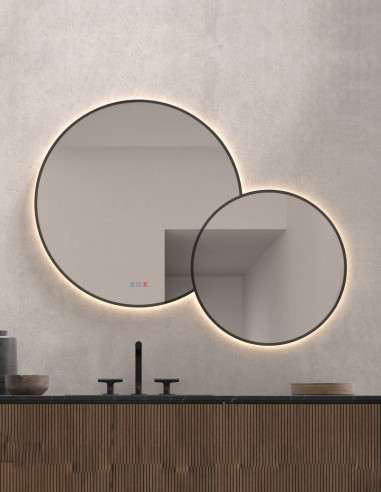 Conjunto espejo redondo LED PÓPULO de Dyled