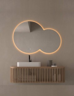 Conjunto espejo circular LED CINTRA de Dyled