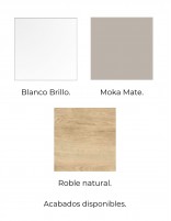 Conjunto baño fondo reducido acabados