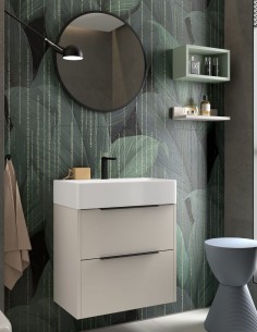 Conjunto baño fondo reducido modelo Bambi con 2 cajones de Coycama 2