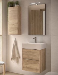 Conjunto baño fondo reducido modelo Bambi con 2 cajones de Coycama