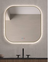 Espejo de baño rectangular marco LED - QUITO de Dyled 80cm