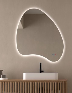 Espejo de baño irregular LED - TEIDE de Dyled luz cálida 2