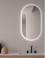 Espejo de baño ovalado LED - SEGOVIA de Dyled luz fría