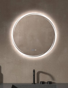 Espejo de baño redondo LED - TRAMUNTANA de Dyled 70cm