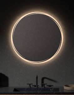 Espejo de baño redondo LED - AQUILEA de Dyled 70 cm 2