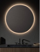Espejo de baño redondo LED - AQUILEA de Dyled 90 cm