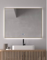 Espejo de baño rectangular marco LED - IGUAZÚ de Dyled 100 cm