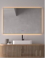 Espejo de baño rectangular marco LED - IGUAZÚ de Dyled 120 cm