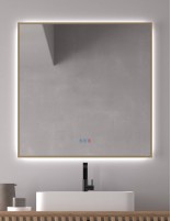 Espejo de baño rectangular marco LED - IGUAZÚ de Dyled 80 cm