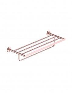 Barra toallero múltiple oro cepillado/oro rosa cepillado modelo PRACTIC de Medimex 2