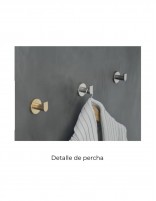 Detalle Percha negro mate colección PRACTIC de Medimex