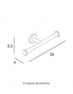 Portarrollos doble bronce - ECO de Manillons Torrent 2