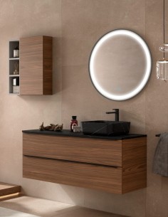 Mueble baño 120 cm sobre encimera modelo Landes de Coycama