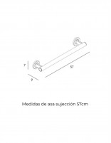 Asa de sujeción WC Medidas sujeción 37cm