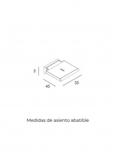 Asiento de ducha abatible - negro de Manillons Torrent 2