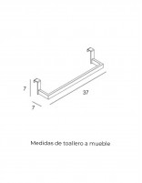 Croquis toallero a mueble oro