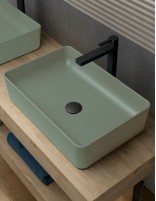 Lavabo rectangular diseño leaf