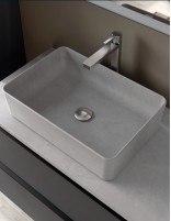Lavabo rectangular de diseño pure cement
