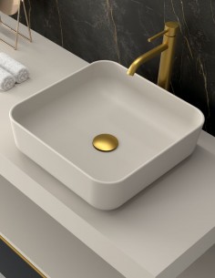 Lavabo cuadrado diseño modelo Barbados en diferentes colores de Coycama 2