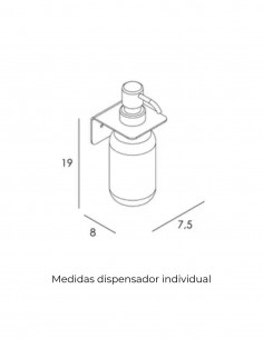 Dispensador individual blanco 2