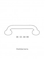 Barra seguridad WC - medidas disponibles
