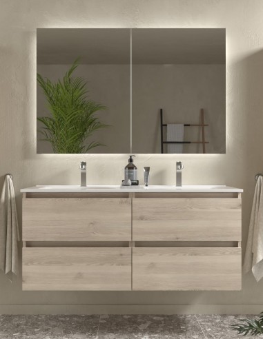 Mueble baño suspendido 120 natural