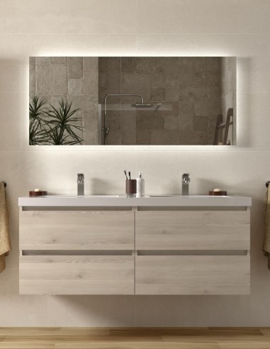 Mueble baño suspendido 140 natural