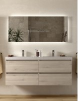 Mueble baño suspendido 140 natural