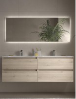 Mueble baño suspendido 160 natural