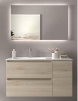 Mueble baño 2 cajones + 1 puerta natural