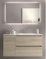 Mueble baño 2 cajones + 1 puerta natural