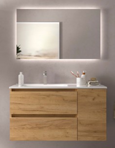 Mueble baño 2 cajones + 1 puerta modelo BEQUIA de Salgar