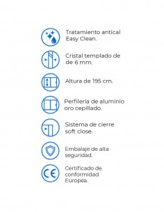 Mampara de ducha frontal + fijo lateral blanco - DELTA de Kassandra 2