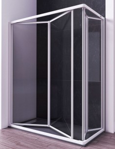 Mampara plegable frontal + plegable lateral ESPACIO de Seviban