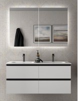 Mueble suspendido baño 120 blanco mate