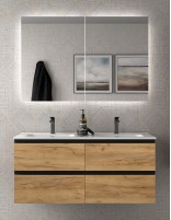 Mueble suspendido baño 120 modelo Bequia Metal de Salgar