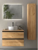 Mueble de baño suspendido roble áfrica