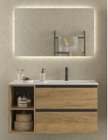 Conjunto baño 2 cajones + 2 huecos izquierda